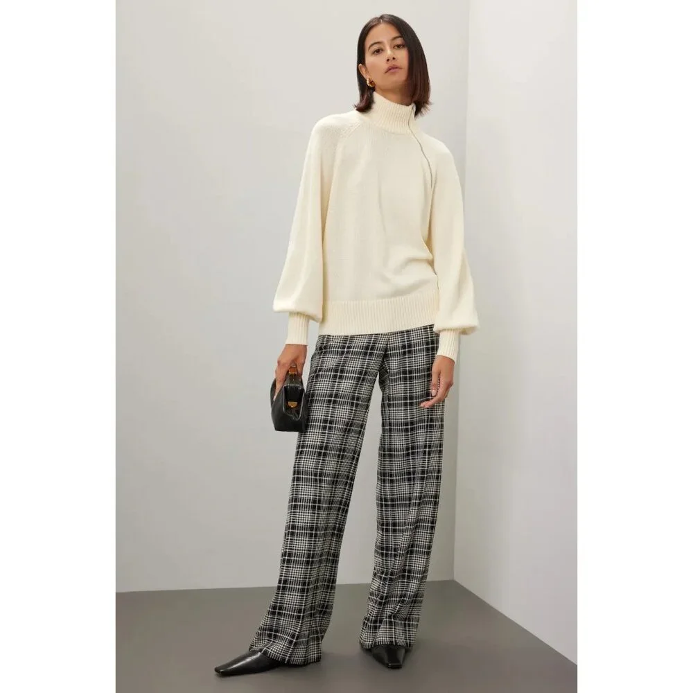 Marissa Webb Cream Turtleneck Sweater